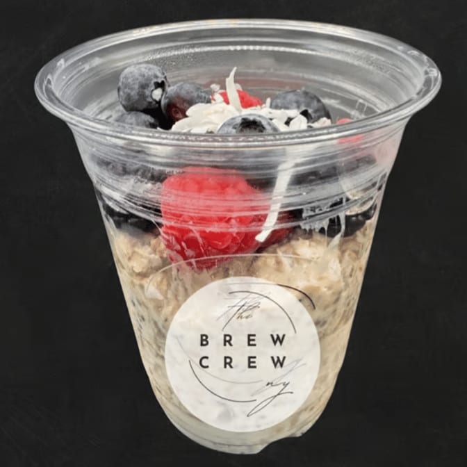 Blueberry Crumble Overnight Oats.