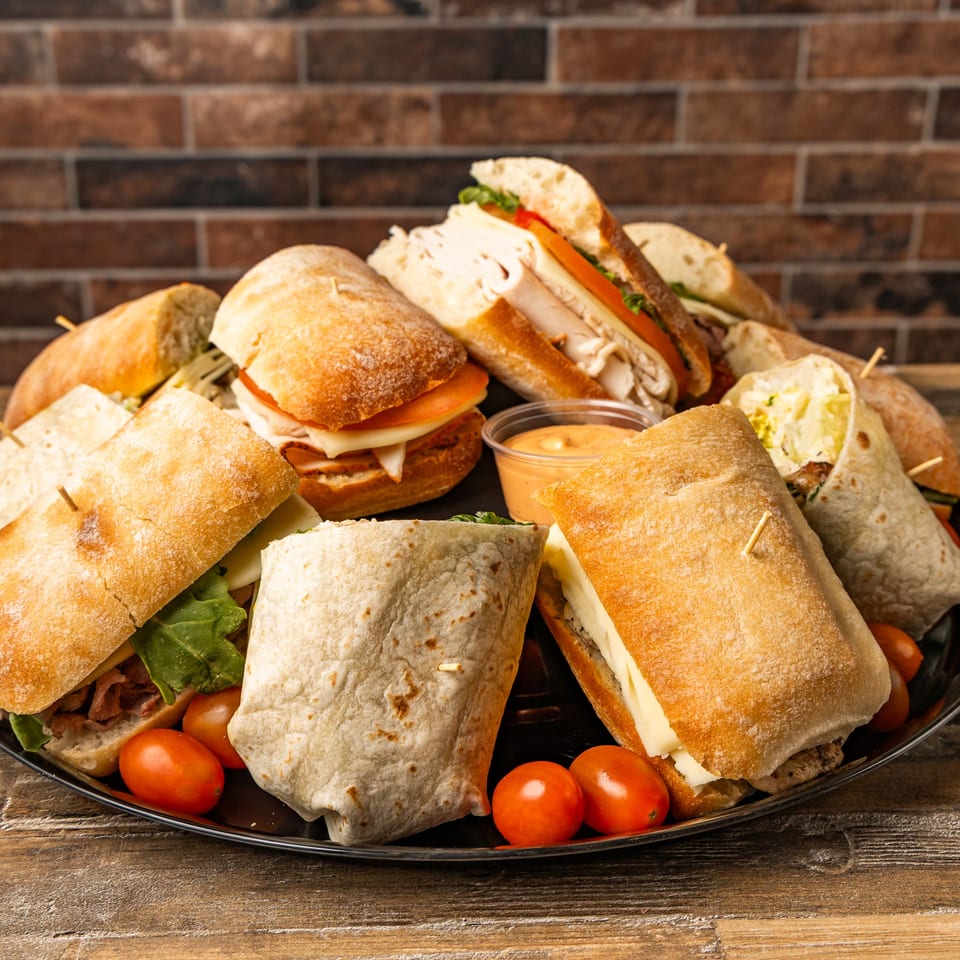 Small Lunch Sandwich & Salad Tray.