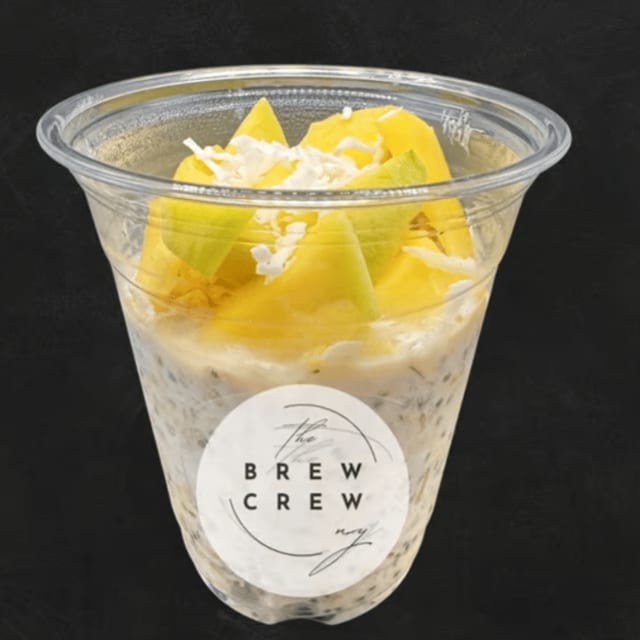 Mango Coconut Overnight Oats.